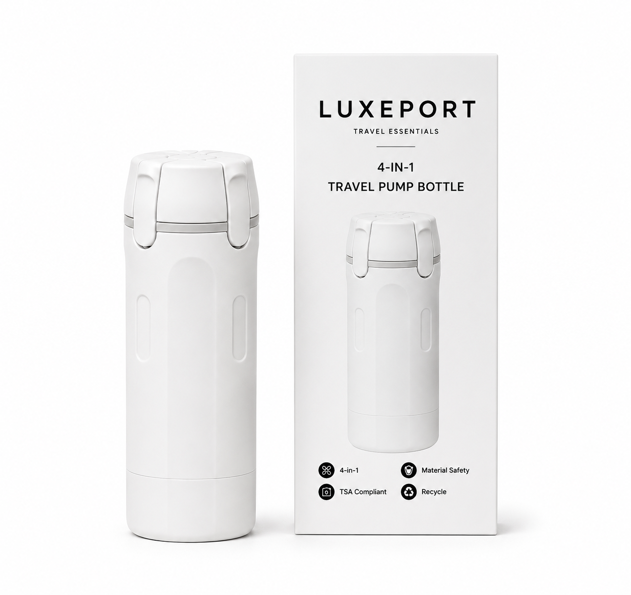 Luxeport - 4 in 1 Travel Bottle