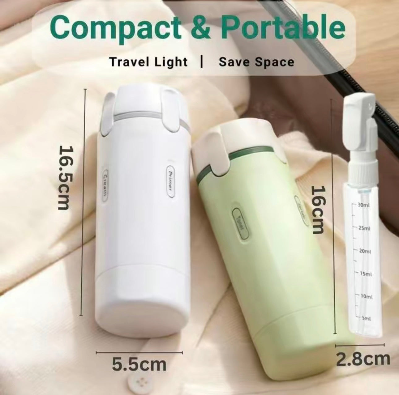 Luxeport - 4 in 1 Travel Bottle
