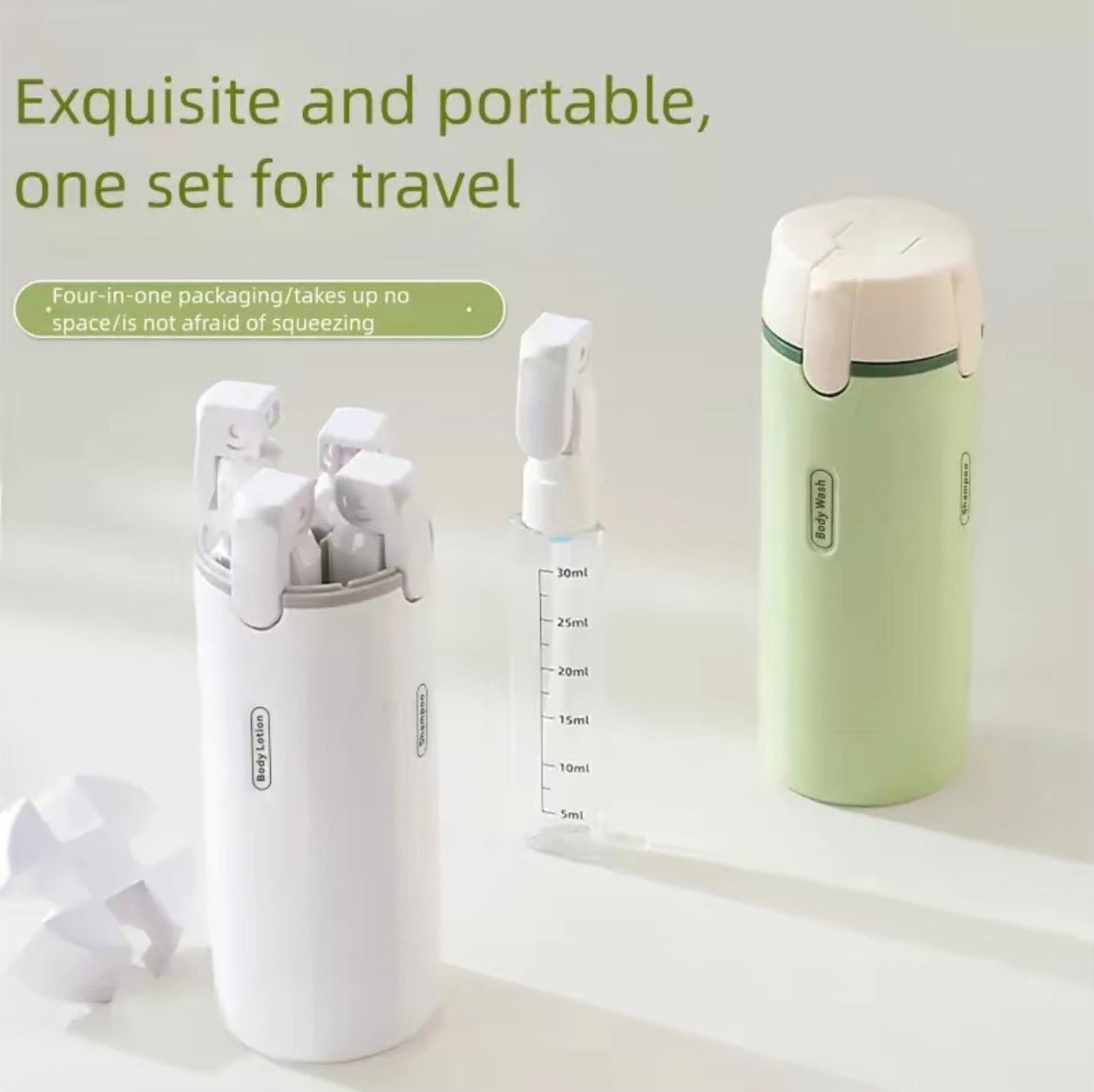 Luxeport - 4 in 1 Travel Bottle
