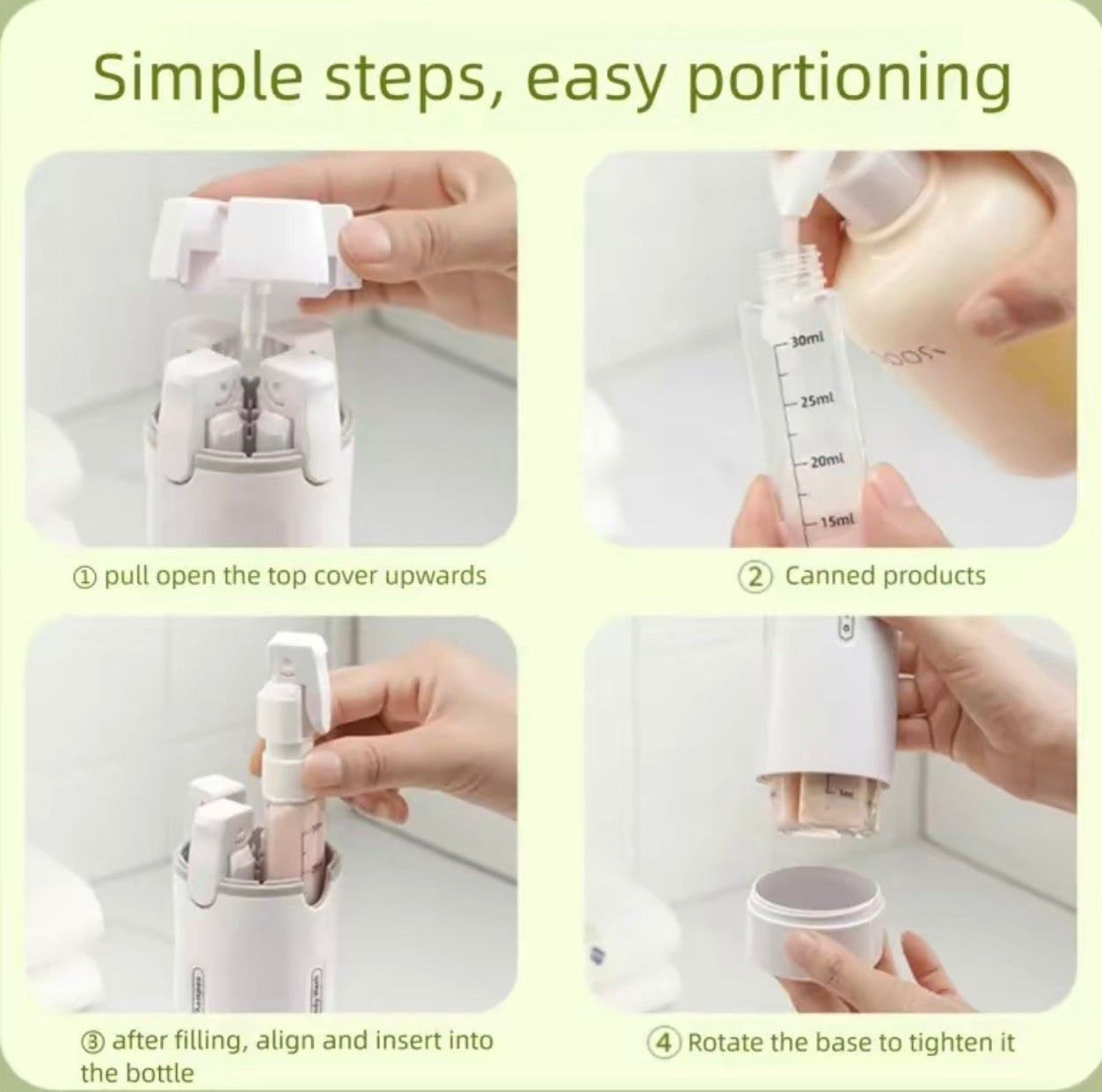 Luxeport - 4 in 1 Travel Bottle
